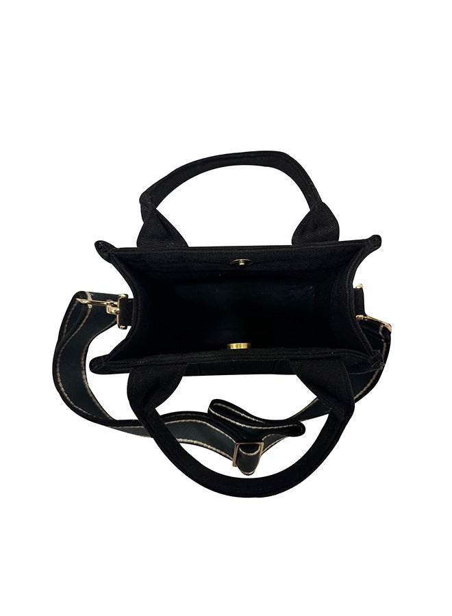 Cara Mini Canvas Bag Black