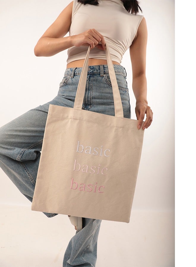 Basic Cotton Tote Bag Pink
