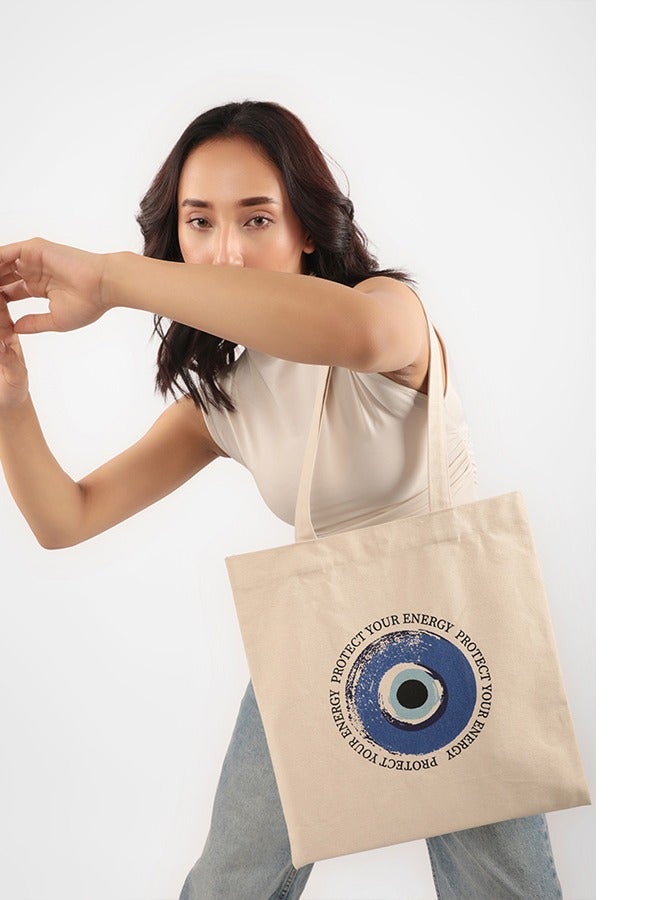 Evil eye Cotton Tote Bag