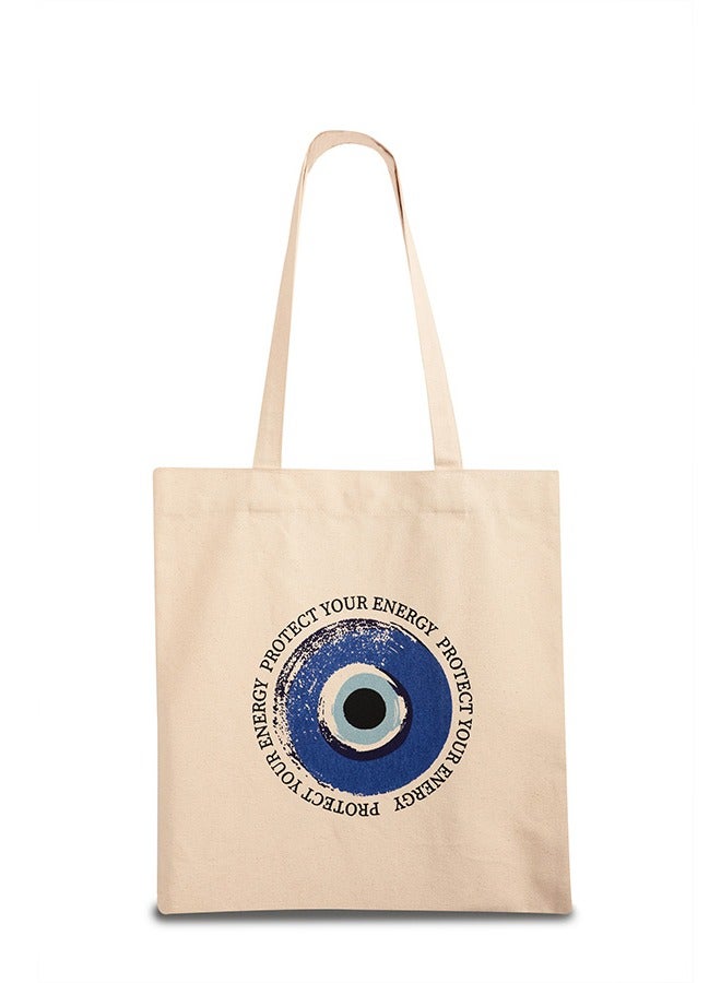 Evil eye Cotton Tote Bag