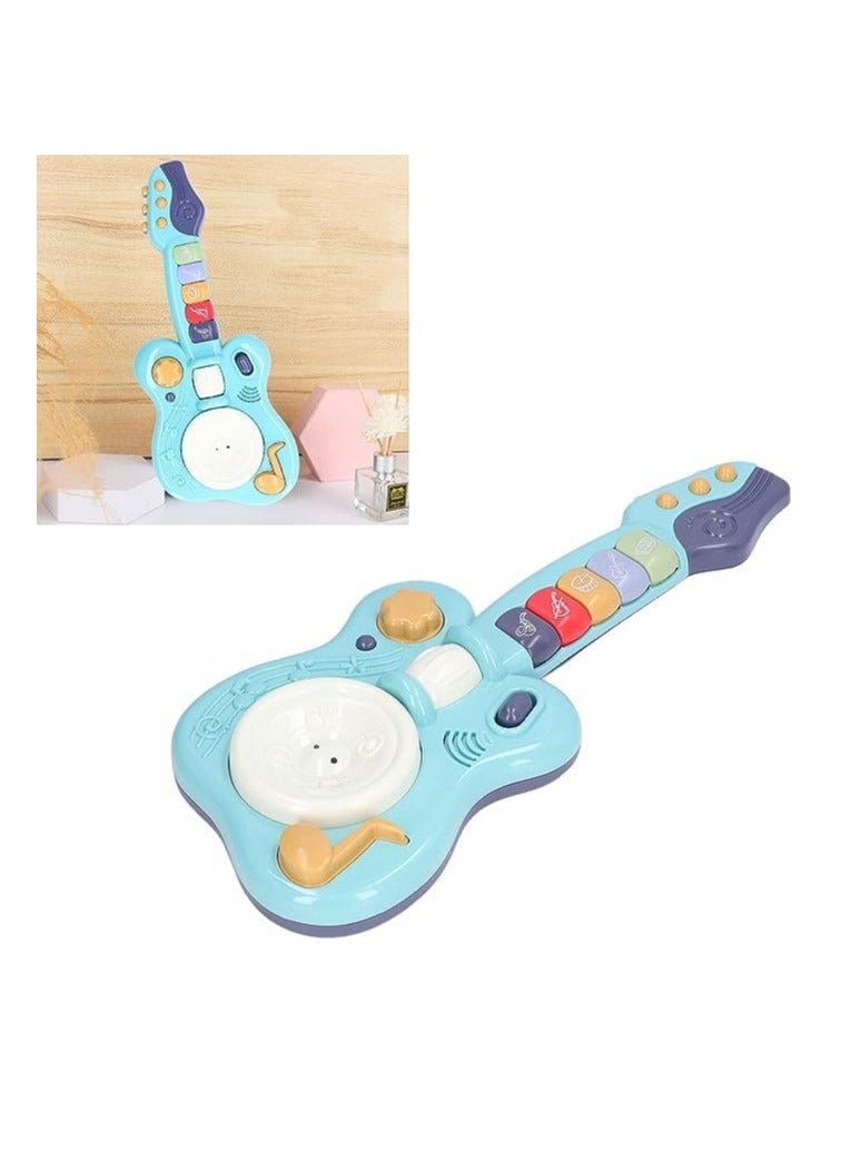 UKR Electronic Musical Toy – Handheld Guitar for Children | Battery-Powered ABS Guitar for Kids (Blue) | Fun Musical Learning & Play | Interactive Music Toy for Toddlers & Kids | Educational Guitar Toy for Early Development