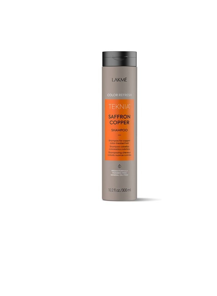 Lakme Color Refresh Teknia Saffron Copper Hair Shampoo for Copper Color-Treated Hair 300ml