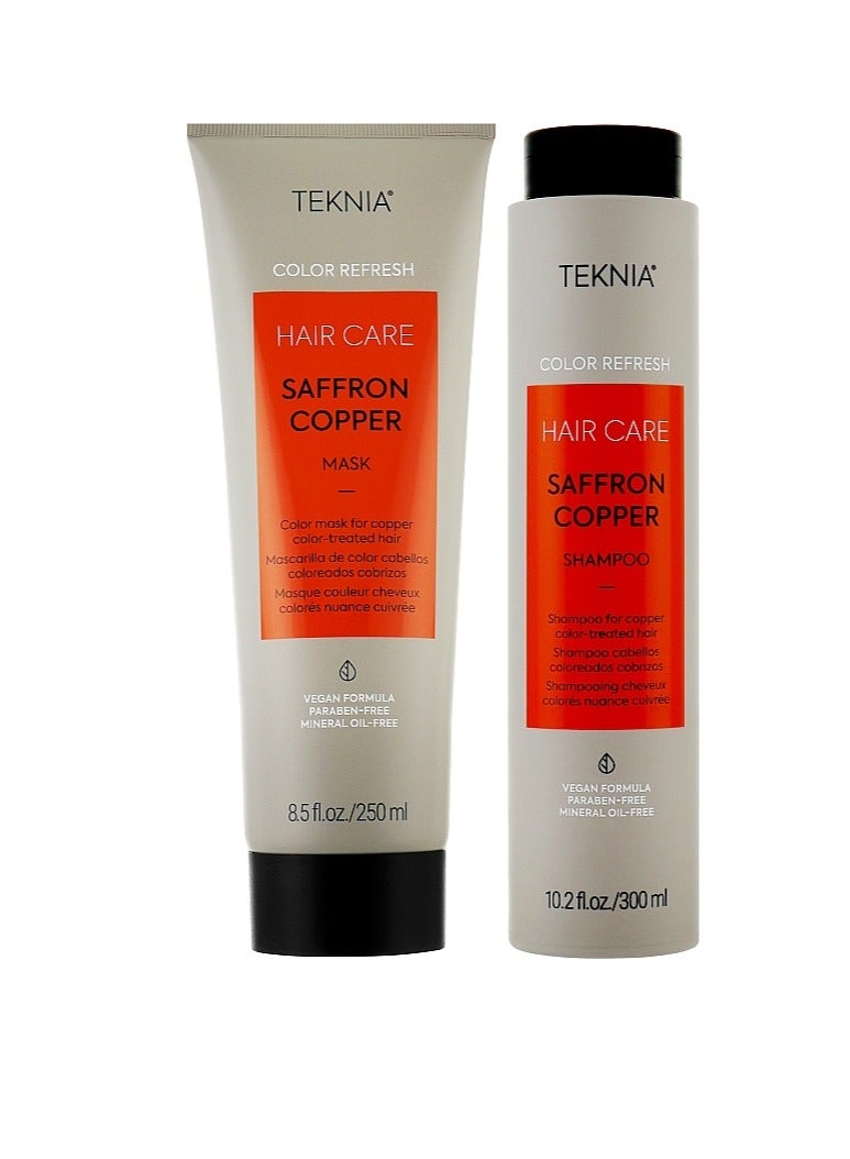 Lakme Color Refresh Teknia Saffron Copper Hair Shampoo for Copper Color-Treated Hair 300ml