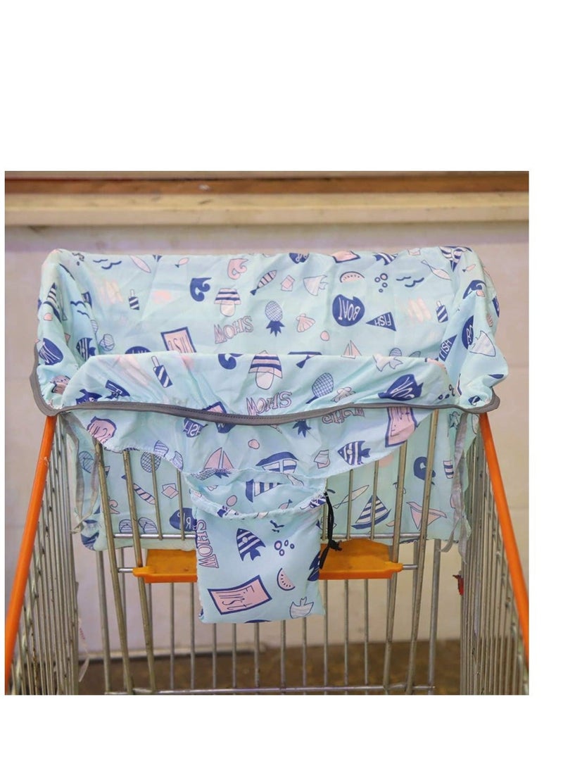 Shopping Cart Cover for Baby Infants Soft Seat Dining Chair Covers Portable High Chair Trolley Grocery Cart Cushion Washable Pad Safety Belt Kids Toddlers Girl Boy Wholesale Warehouse Stores