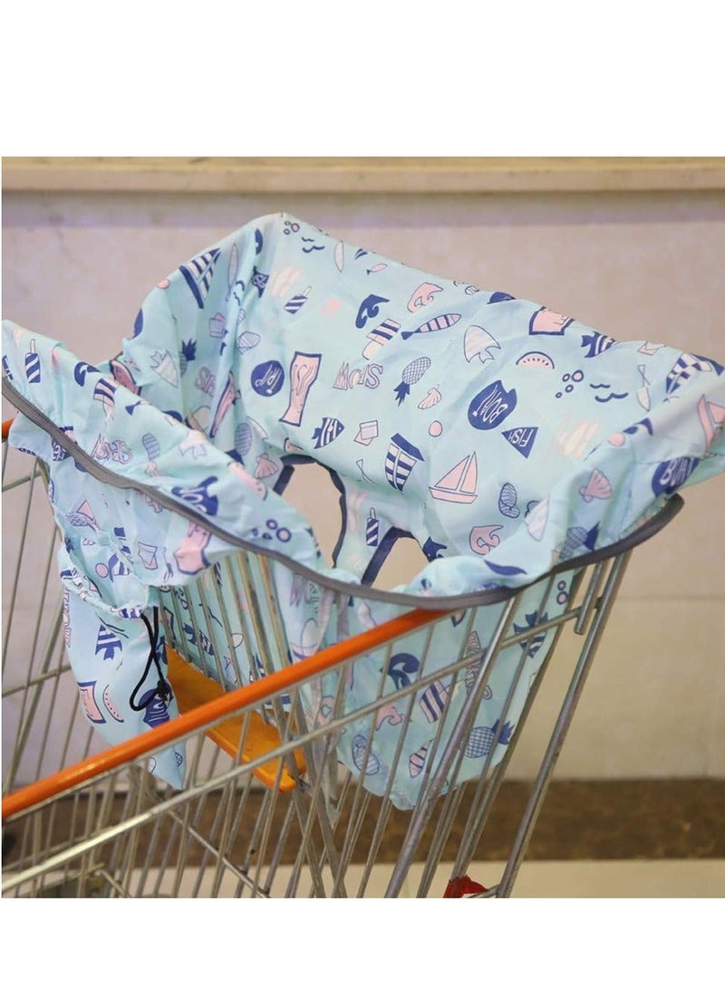 Shopping Cart Cover for Baby Infants Soft Seat Dining Chair Covers Portable High Chair Trolley Grocery Cart Cushion Washable Pad Safety Belt Kids Toddlers Girl Boy Wholesale Warehouse Stores