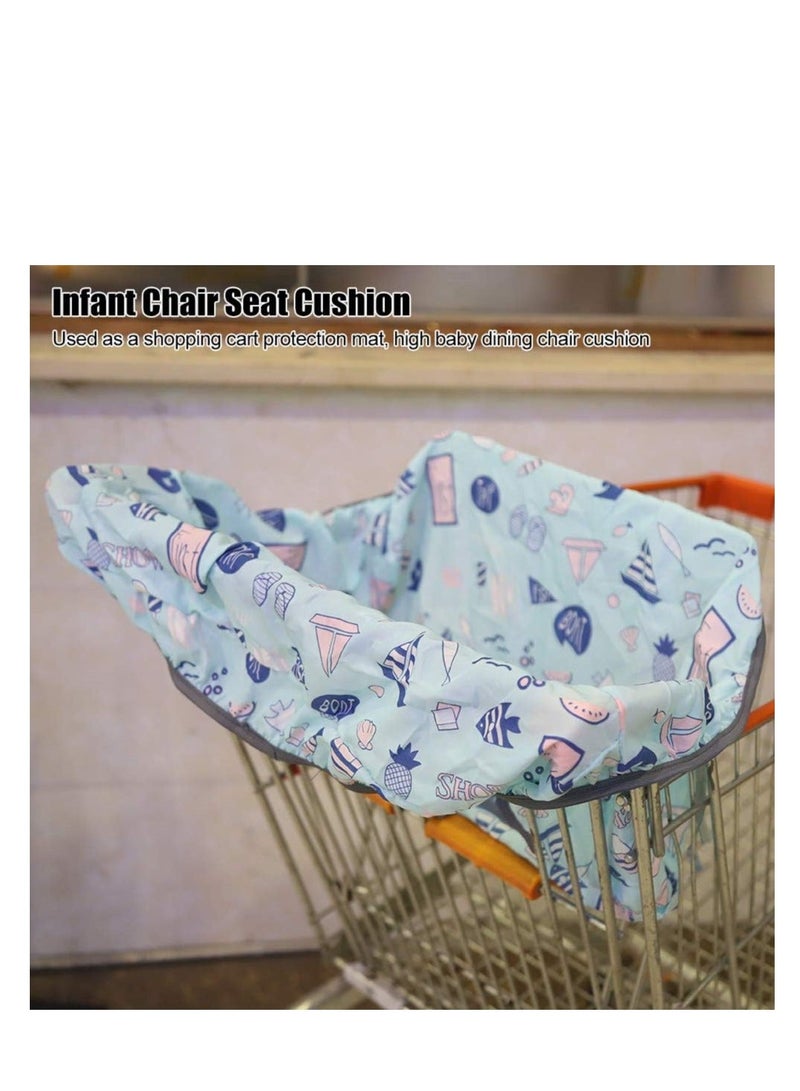 Shopping Cart Cover for Baby Infants Soft Seat Dining Chair Covers Portable High Chair Trolley Grocery Cart Cushion Washable Pad Safety Belt Kids Toddlers Girl Boy Wholesale Warehouse Stores