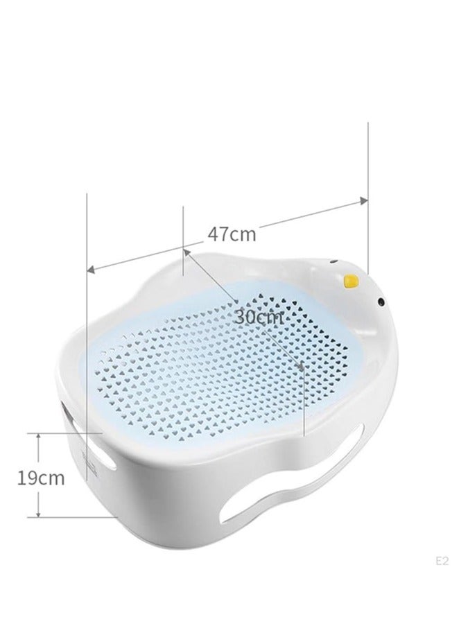 Turtees Portable Baby Bather,Jelly Bath Support Silicone Mesh Bathtub for Infants