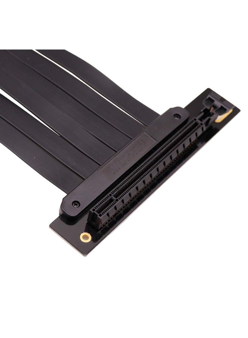 Vertical GPU Mounting Bracket for Graphics Card with 90 Degree Right Angle PCIe Riser Cable 20cm PCIE 3.0 Black