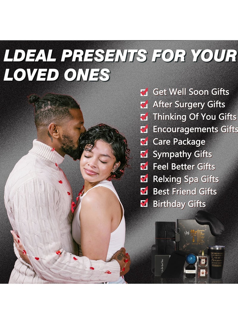 Gift Baskets for Men - Birthday Gift Box Set Contains 12 Items Inspirational Gifts Relaxing Spa Treatment Packages for Men Friendship Friend Gifts for Men