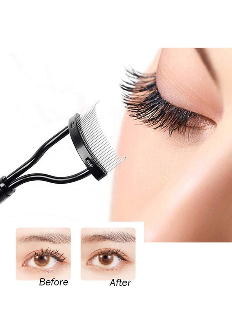 Eyelash Separator and Eyebrow Brush Set for Easy Makeup Application 2 Piece Beauty Tool for Women