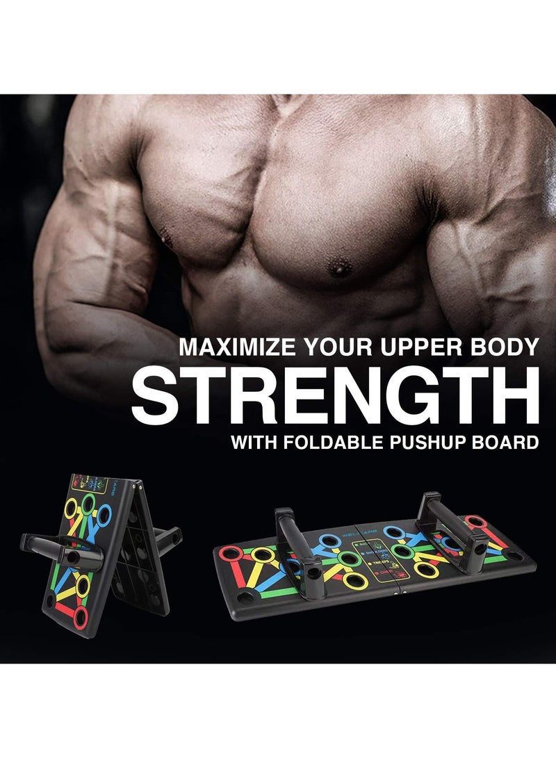 Convenient Removable PushUp Board MultiFunctional Bodybuilding Workout Tool Fitness PushUp Rack for Men and Women Home Gym Equipment