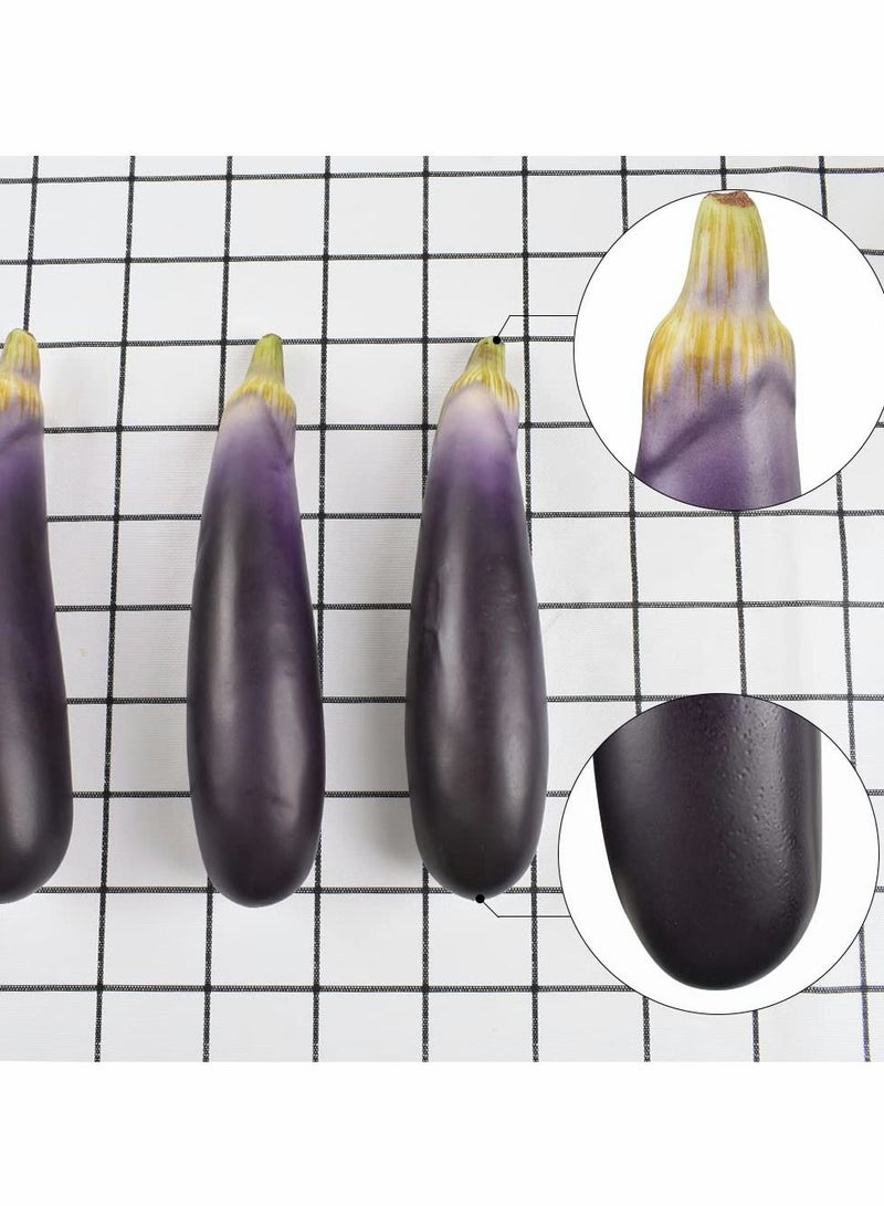 Artificial Eggplants Simulation Eggplants Fake Vegetable