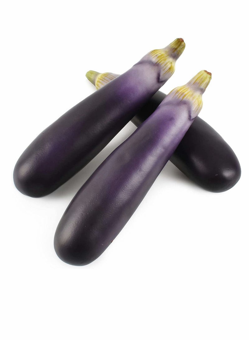 Artificial Eggplants Simulation Eggplants Fake Vegetable