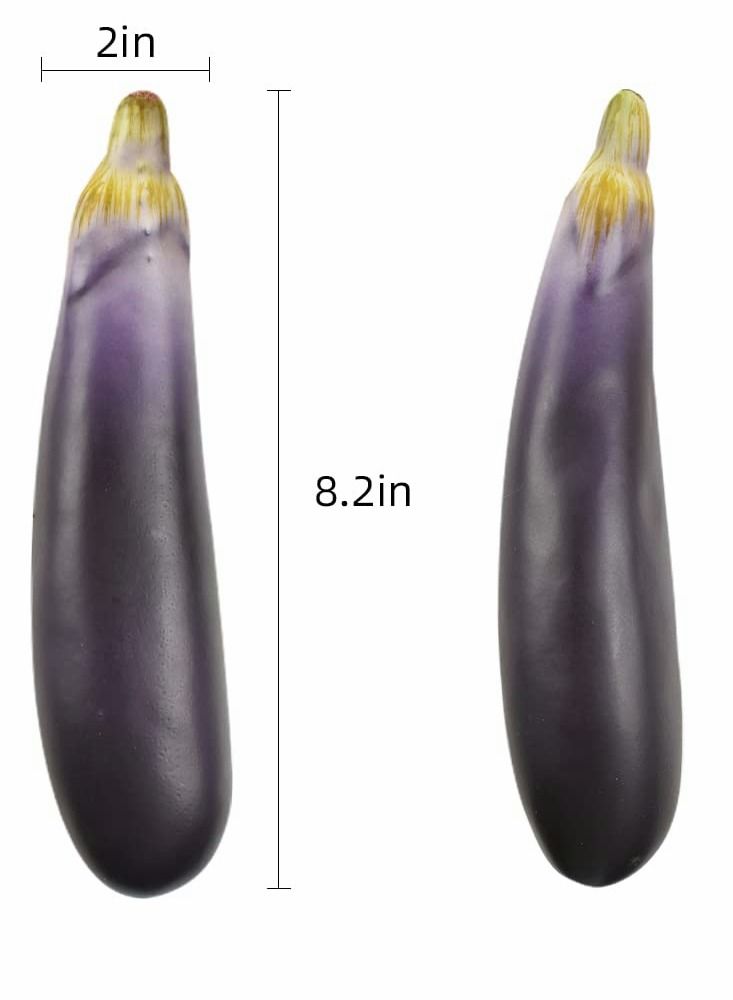 Artificial Eggplants Simulation Eggplants Fake Vegetable