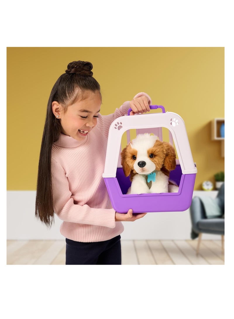 My Really Real Puppy Patches | Interactive Plush Puppy | Super Soft Fur, Blinking Eyes, Over 60 Sounds and Reactions, Touch Sensors, Feeding Sounds | Unisex | Ages 4 and Up