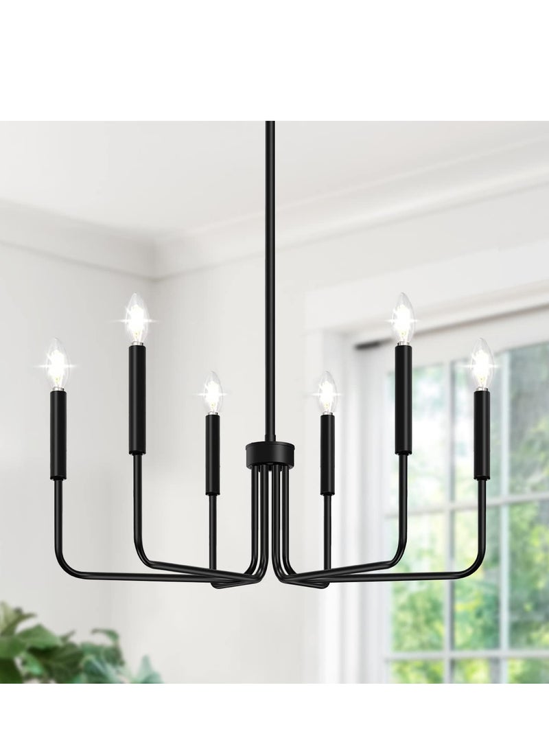 6 Light Farmhouse Chandelier Industrial Modern Chandelier Hanging Light Fixtures Hanging