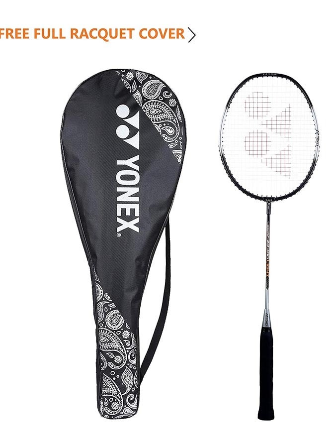 YONEX ZR 100 Light Strung Badminton Racquet | Color: Black | Size: G3 - U | Material: Aluminium | with Full Racquet Cover | Weight: 95 gram | High Durability | Grip Size: 3 3/4 inches