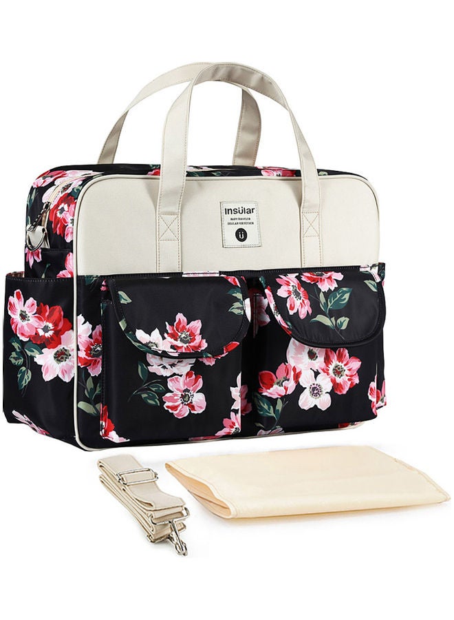 Floral Printed Baby Diaper Handbag