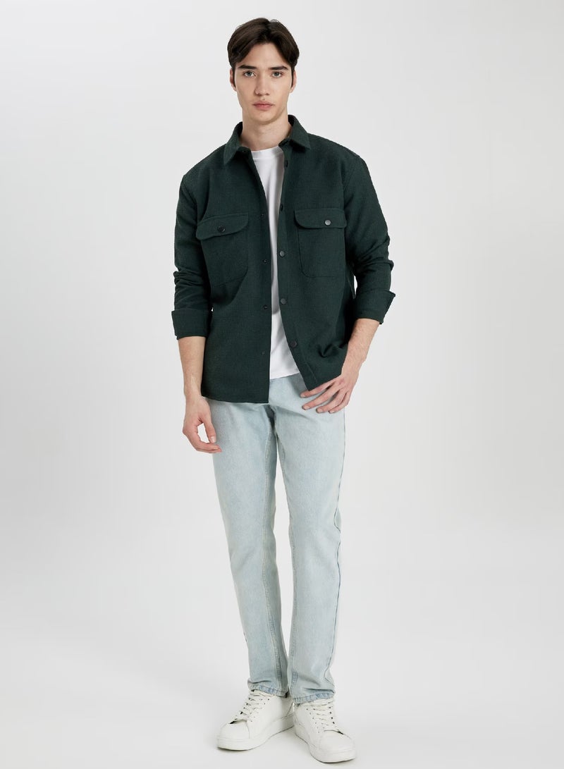 Flap Pocket Relaxe Fit Shirt