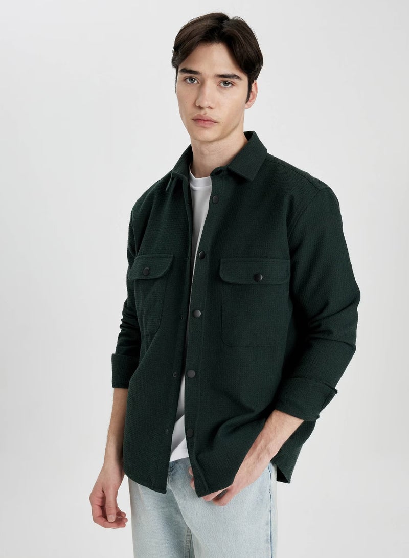 Flap Pocket Relaxe Fit Shirt