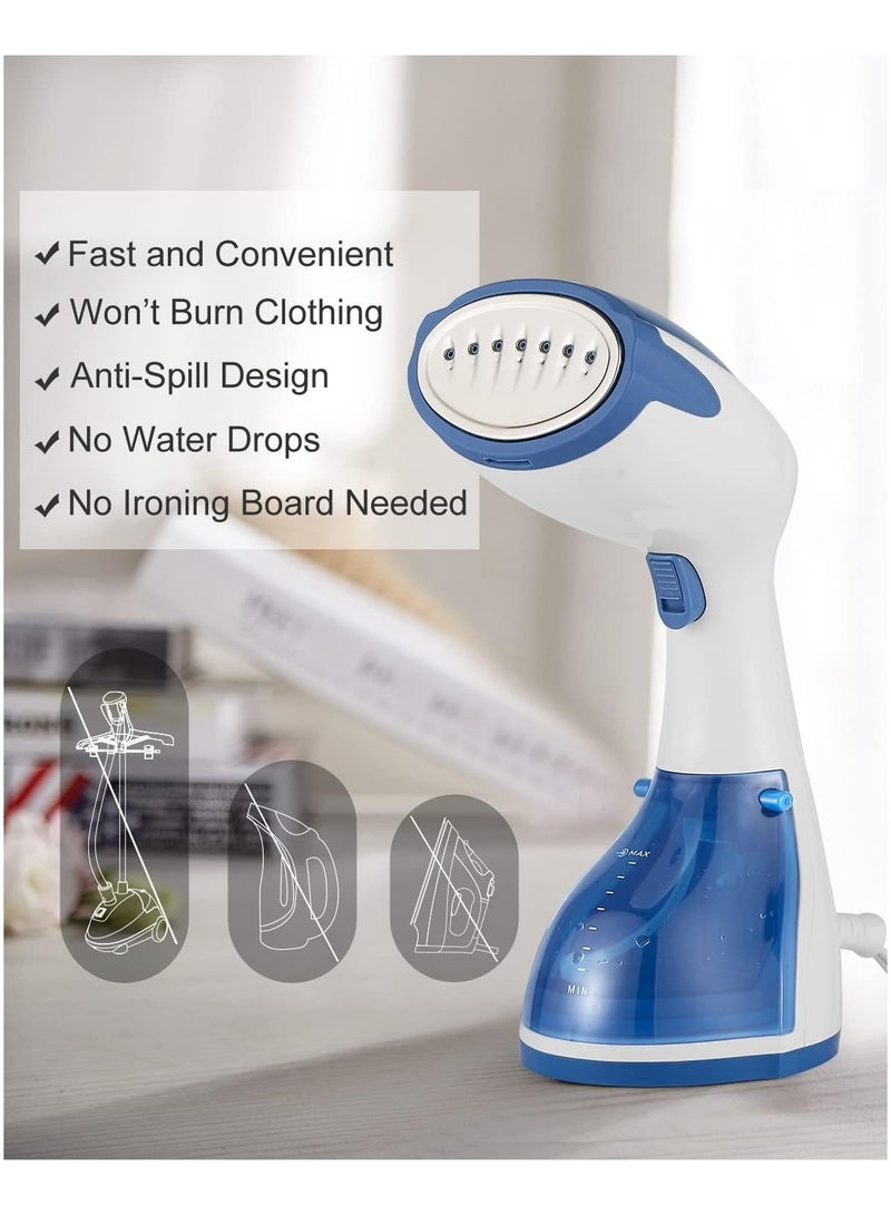 Sokany Steamer for Clothes, 1500 Watts Portable Handheld Garment Fabric Wrinkles Remover, Auto-Off, 30-Second Fast Heat-up