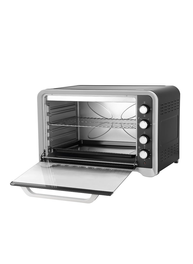 Electric Oven, 100L Rotisserie & Conventional Oven| 60min Timer with Bell | Adjustable Temperature Control Knob | 2800W Powerful Oven 100 L 2800 W GO4406 Black