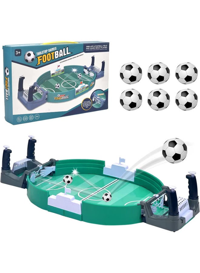 Tabletop Football Game Interactive Mini Soccer with Top Slingshot Toys for Kids Educational Sport