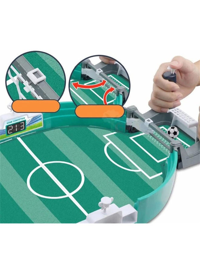 Tabletop Football Game Interactive Mini Soccer with Top Slingshot Toys for Kids Educational Sport