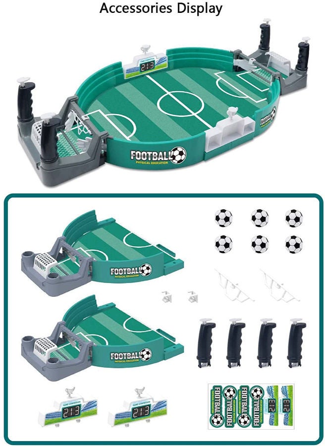 Tabletop Football Game Interactive Mini Soccer with Top Slingshot Toys for Kids Educational Sport