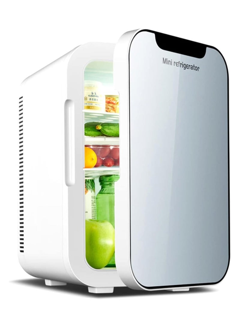 20L Mini Fridge, 24-Can Travel Refrigerator, Home Skincare Refrigerator, Portable thermoelectric cooler and warmer for office, food, drinks, skincare, and car. Ideal for home and travel