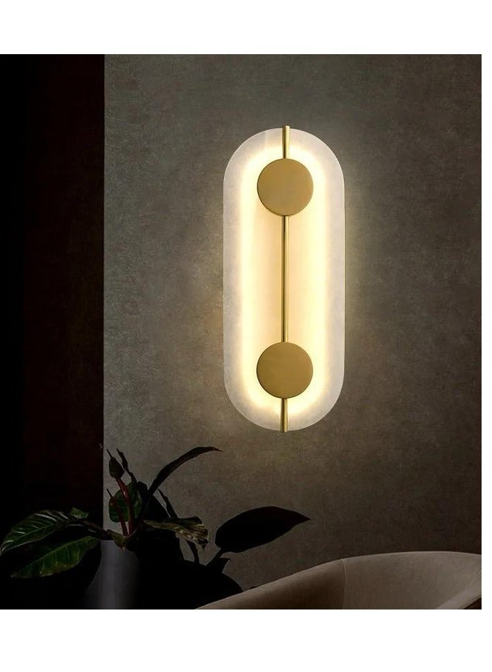 Marble wall Lamp LED Class style for Badroom Living Room Stair Area Home and office Wall Decor 3 colors Lights non-Dimmable size 40 cm