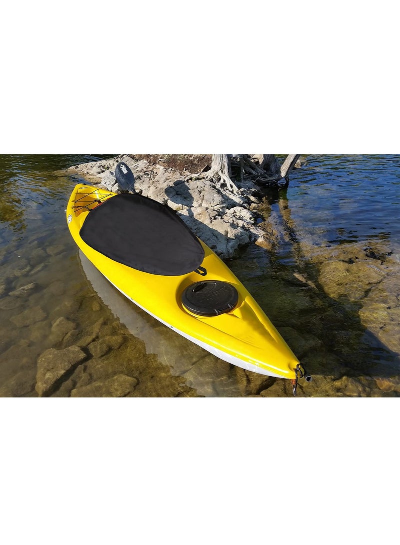 Adjustable UV60+ 420D Oxford Kayak Cockpit Cover - Dust and Sun Protection for Indoor/Outdoor Storage, Fits Cockpits Up to 53.5 x 26.6 Inches, Ideal Kayak and Canoe Accessory.