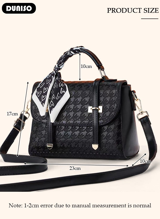 Women's Fashion Handbag Faux Leather Crossbody Bag For Women Large Capacity Tote Bags Top Handle Satchel Fashionable Travel Shoulder Bag For Ladies