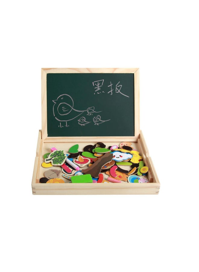 Multifunction Wooden Magnetic Drawing Board – Assorted
