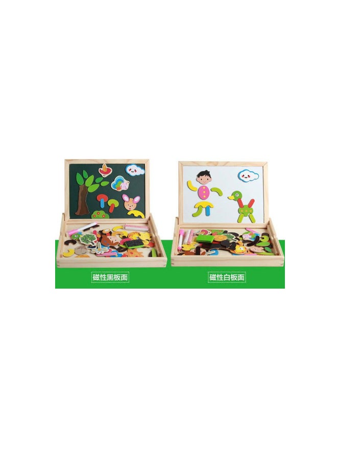 Multifunction Wooden Magnetic Drawing Board – Assorted