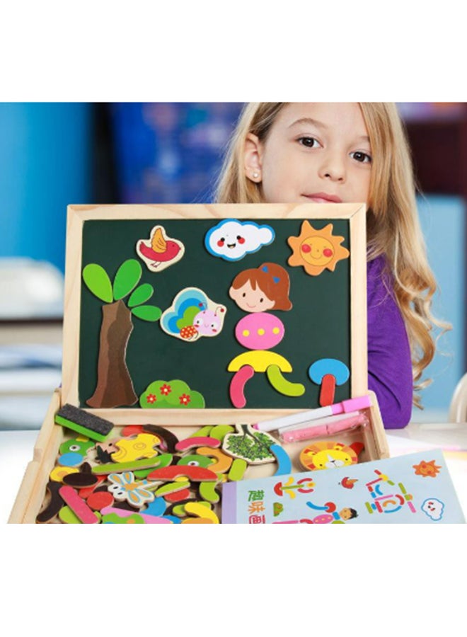 Multifunction Wooden Magnetic Drawing Board – Assorted