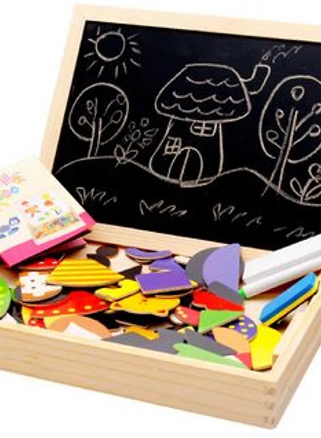 Multifunction Wooden Magnetic Drawing Board – Assorted