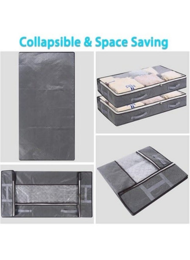 3-Piece Breathable Large Capacity Organizer Bags Storage Containers with Reinforced Handles