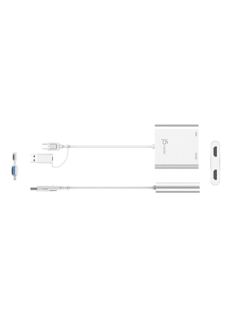 j5create USB-C to Dual HDMI™ Multi-Monitor Adapter