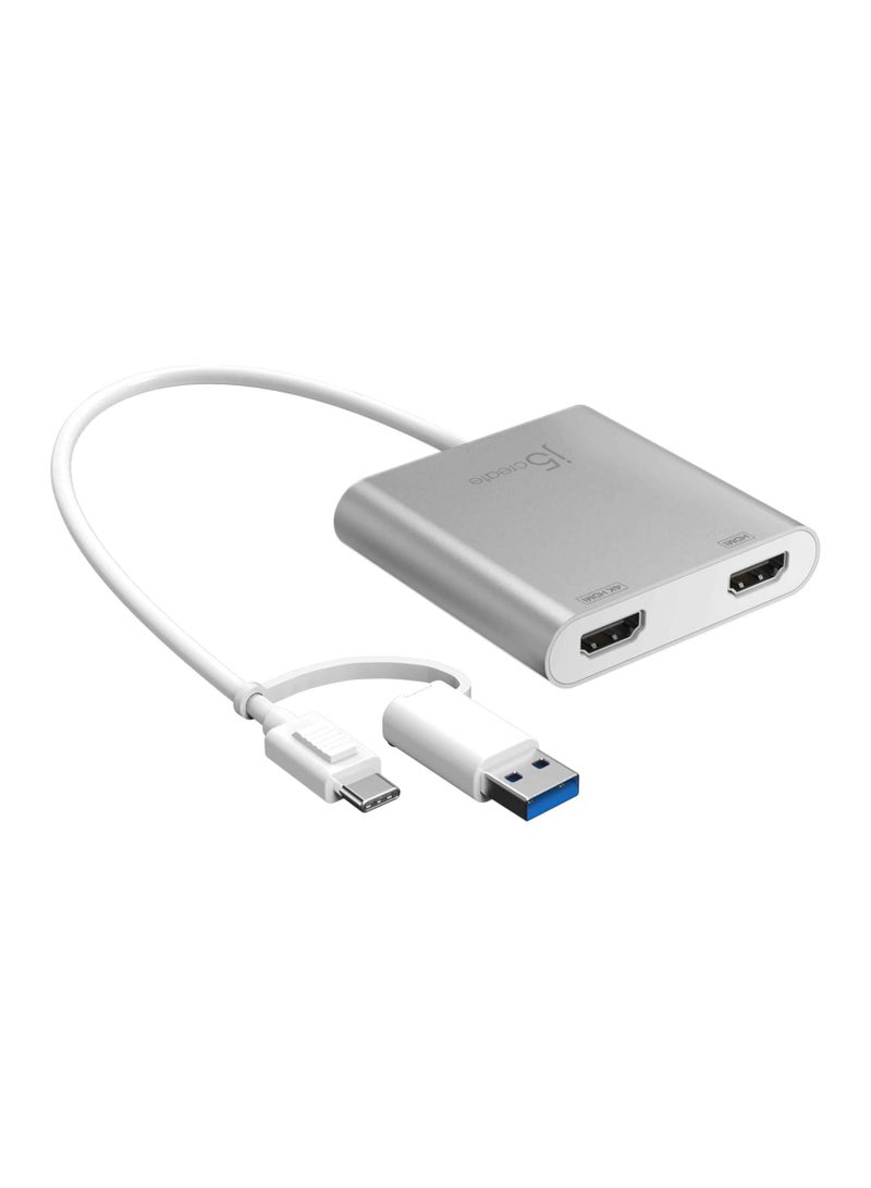 j5create USB-C to Dual HDMI™ Multi-Monitor Adapter