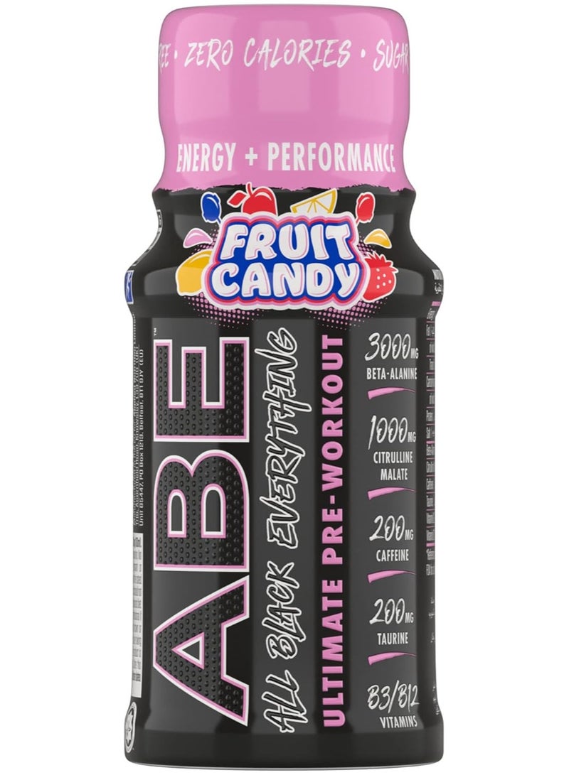 Abe Ultimate Pre Workout Shot Fruit Candy 60ML Pack Of 12