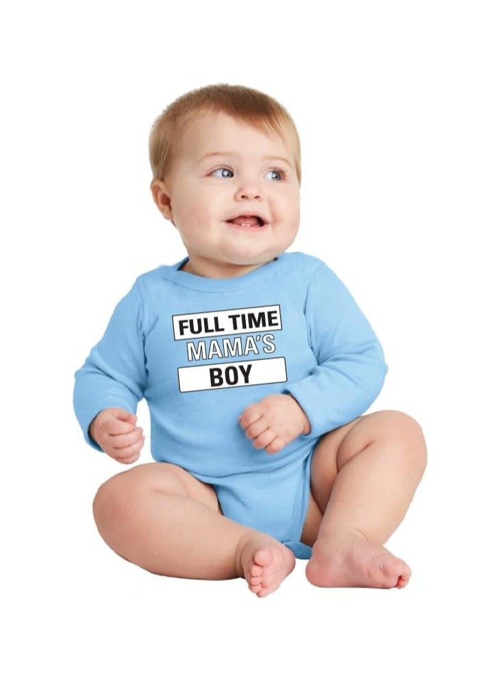 Baby Romper Set for Boys - Pack of 4 Long Sleeve Cotton Rompers - Cute Outfits for Newborns and Toddlers with Snap Closure - Gift for Baby Boys