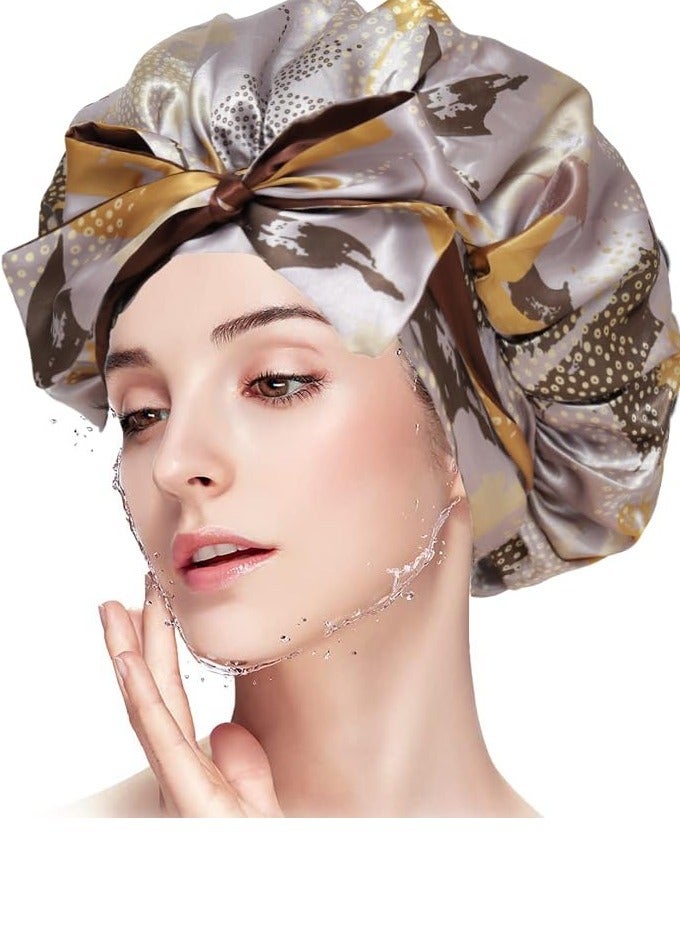 Extra Large Silk Satin Hair Bonnet for Sleeping Ideal for Braids and Natural Hair