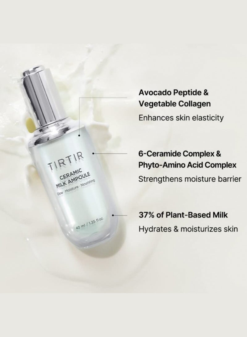 Tirtir Ceramic Milk Ampoule – Hydrating and Soothing Serum with Ceramides – 40ml