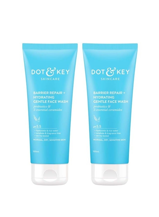 Dot & Key Barrier Repair Hydrating Gentle Face Wash Combo Pack of 2 200 ml