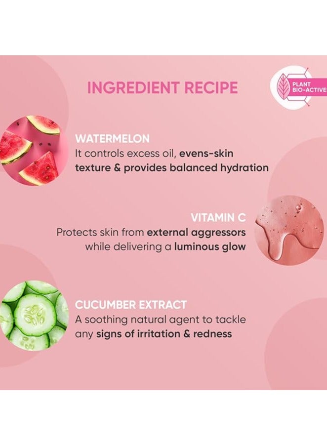 Dot & Key Watermelon Super Glow Gel Face Wash with Vitamin C & Cucumber | Face Wash for Glowing Skin, Pigmentation and Dark Spot Reduction Normal, Combination & Oily Skin (200ml) | Pack of 2