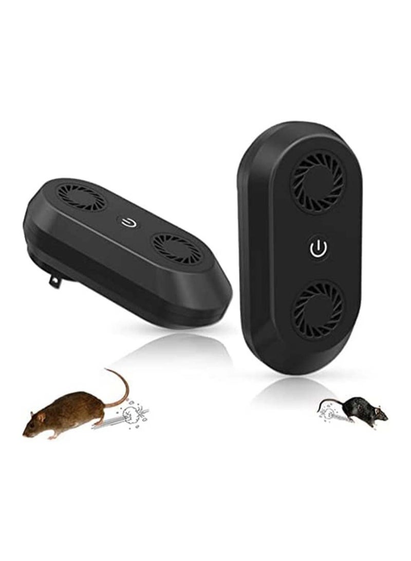 2 Pcs Ultrasonic Pest Repeller Indoor Anti Insect Plug in Control Electronic Moths Repellent Against