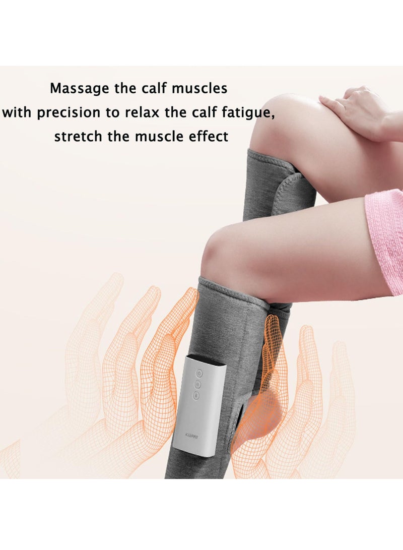 Portable Rechargeable Cordless Leg Massager for Pain Relief and Muscle Relaxation, Featuring Heat and Massage for Calves, Feet, and Knees (Pink, 1 Pair)