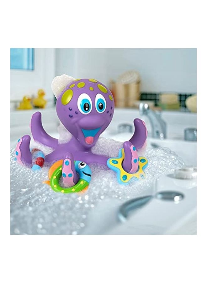 Octopus with 3 Hoopla Rings Bath Toy Set