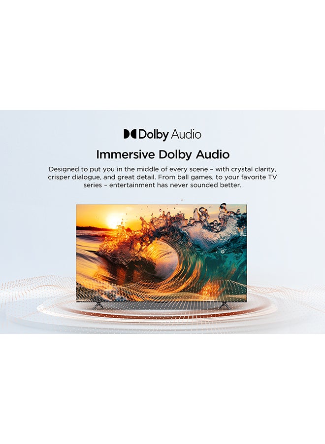 65 Inch 4K LED HDR 10 UHD Dynamic Color Enhancement Metallic Bezel-less Google TV, 60HZ, Built in receiver,  (2024) - 65V6B Brushed Titanium
